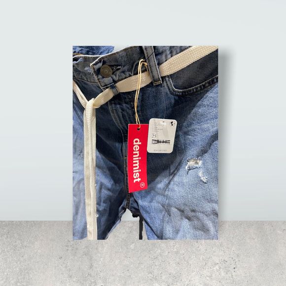 New Free People x Denimist Harper Shoelace Jeans sz 25 - Picture 5 of 5